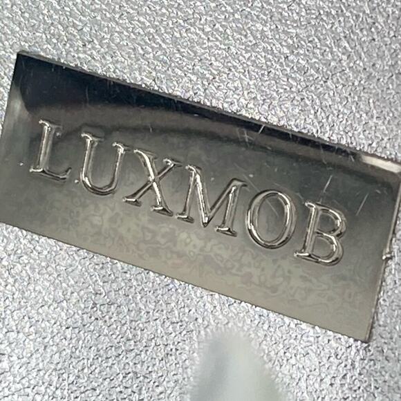 LUX MOB Crystal Heart Clutch Bag in Black - $695. - Picture 13 of 16